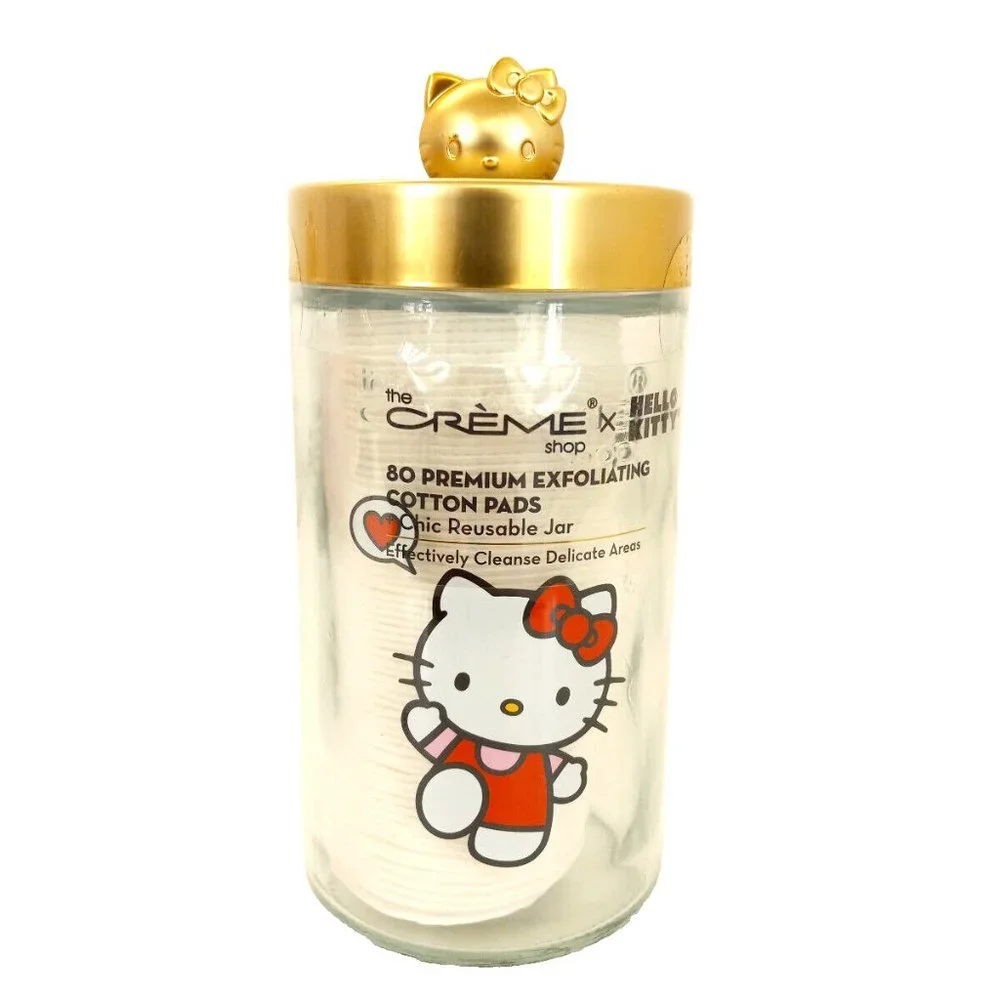 Hello Kitty x Creme Shop Beauty Bundle Cotton Pad Jars Headband Nail File Set